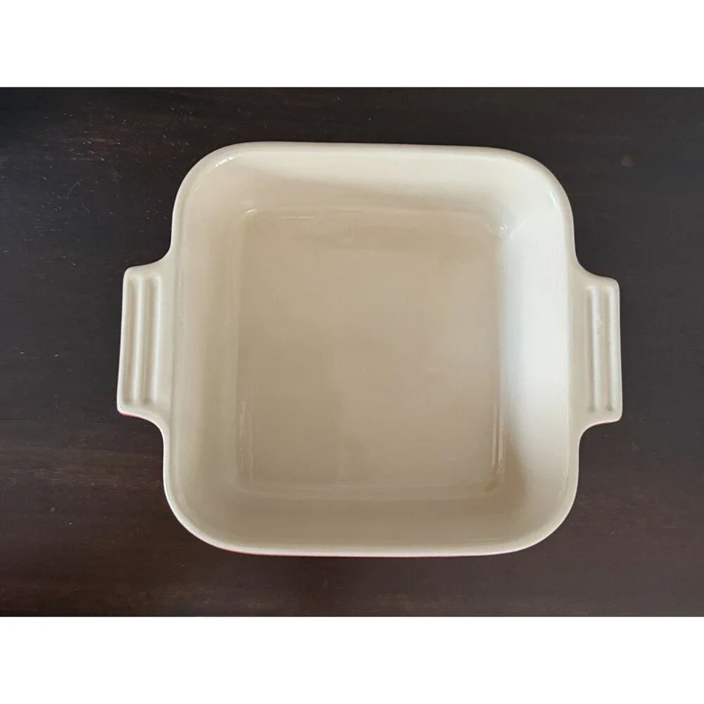 Le Creuset 6 Inch Square Stoneware Baking Dish Red